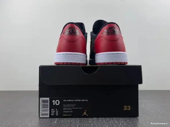 MaikeSneakers Low Jordan 1 Bred 705329-001 Retro Air 0414